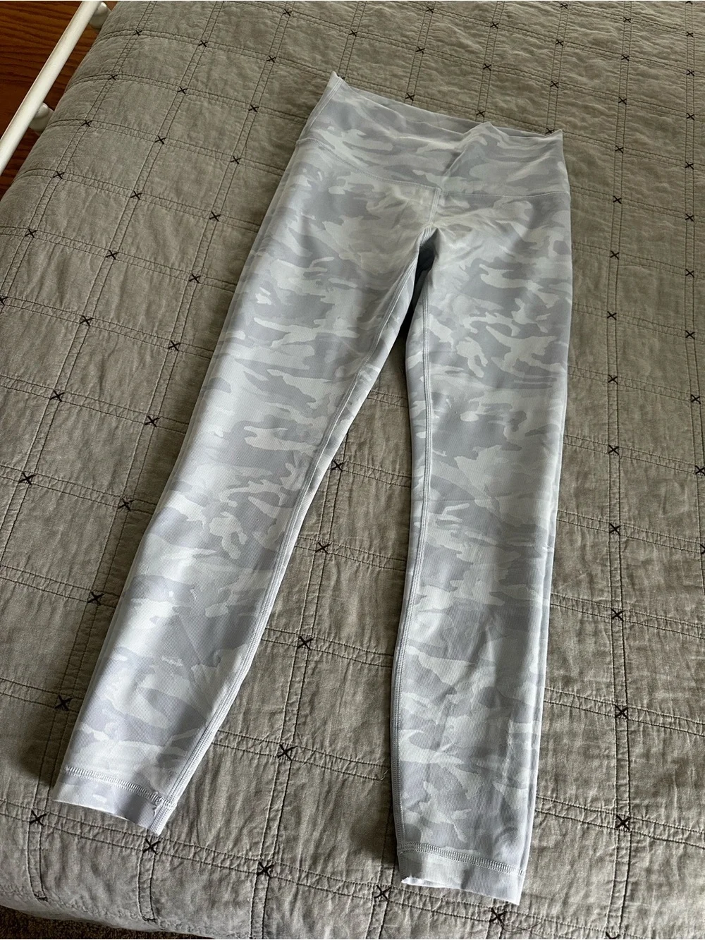 lululemon athletica Light Grey Camo Leggings